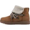 imageWHITE MOUNTAIN Womens Idol Faux Fur Laceup Ankle BootieChestnutFabric