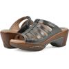imageWHITE MOUNTAIN Womens Valencia Strappy Clog SandalPewterMetSmooth