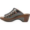 imageWHITE MOUNTAIN Womens Valencia Strappy Clog SandalPewterMetSmooth
