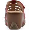 imageWHITE MOUNTAIN Womens Valencia Strappy Clog SandalRedBurnishedSmooth