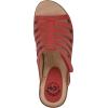 imageWHITE MOUNTAIN Womens Valencia Strappy Clog SandalRedBurnishedSmooth