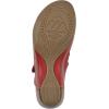 imageWHITE MOUNTAIN Womens Valencia Strappy Clog SandalRedBurnishedSmooth