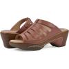 imageWHITE MOUNTAIN Womens Valencia Strappy Clog SandalRosewoodBurnSmooth