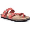 imageWHITE MOUNTAIN Gracie Signature ComfortMolded Footbed SandalRedLeather
