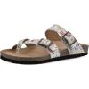 White/Multi Floral/Leather