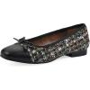 imageWHITE MOUNTAIN Womens Bocci Dressy Cap Toe Ballet FlatBlackBlackFabMulti