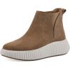 imageWHITE MOUNTAIN Womens Dignify Platform HighTop Sneaker BootieTanSuede