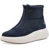 imageWHITE MOUNTAIN Womens Downtown Platform HighTop Sneaker BootieNavyMultiSmooth