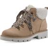 imageWHITE MOUNTAIN Womens Gloving Faux Fur Hiker BootieBeachwoodSuede