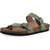 imageWHITE MOUNTAIN Womens Grams Signature ComfortMolded Footbed SandalSage GreenSuede