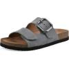 imageWHITE MOUNTAIN Womens Hayloft Signature ComfortMolded Footbed SandalBlue RaspberrySuede