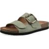 imageWHITE MOUNTAIN Womens Hayloft Signature ComfortMolded Footbed SandalSage GreenSuede
