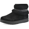 imageWHITE MOUNTAIN Womens Icons Faux Fur SlipOn BootieBlack