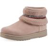 imageWHITE MOUNTAIN Womens Icons Faux Fur SlipOn BootieBlush