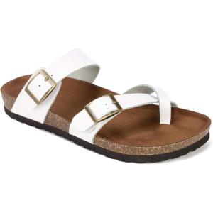 imageWHITE MOUNTAIN Gracie Signature ComfortMolded Footbed SandalWhite