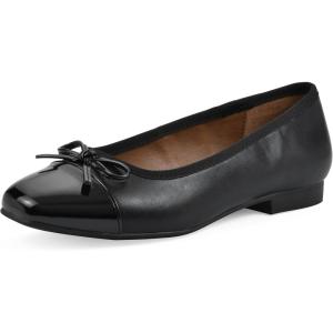 imageWHITE MOUNTAIN Womens Bocci Dressy Cap Toe Ballet FlatBlackBlackSmoothMulti