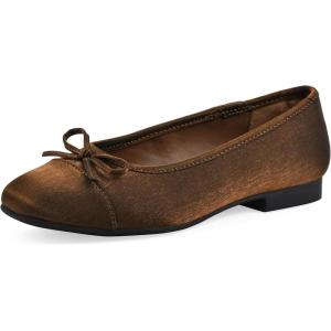 imageWHITE MOUNTAIN Womens Bocci Dressy Cap Toe Ballet FlatBronzeShimmerFab