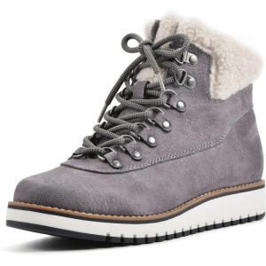 imageWHITE MOUNTAIN Womens Cozy Ankle BootLt GreyFabric