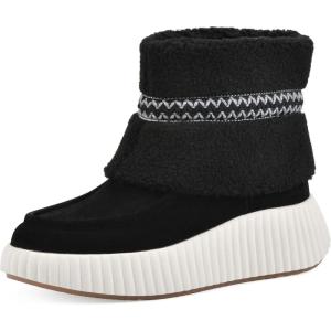 imageWHITE MOUNTAIN Womens Digital Platform Faux Fur BootieBlackSuede