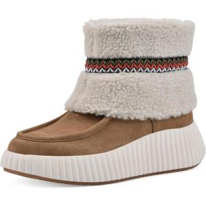 imageWHITE MOUNTAIN Womens Digital Platform Faux Fur BootieChestnutSuede