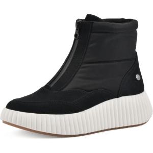 imageWHITE MOUNTAIN Womens Downtown Platform HighTop Sneaker BootieBlackMultiSmooth