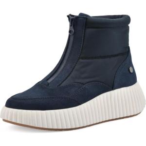 imageWHITE MOUNTAIN Womens Downtown Platform HighTop Sneaker BootieNavyMultiSmooth