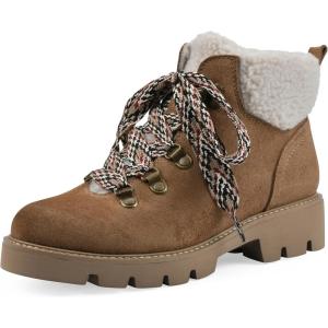 imageWHITE MOUNTAIN Womens Gloving Faux Fur Hiker BootieChestnutSuede