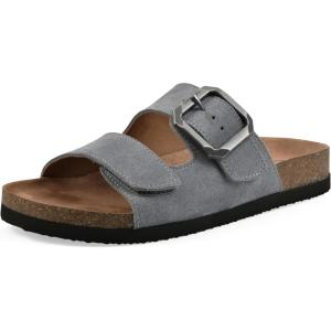 imageWHITE MOUNTAIN Womens Hayloft Signature ComfortMolded Footbed SandalBlue RaspberrySuede