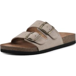 imageWHITE MOUNTAIN Womens Helga Flat SandalSandal WoodSuede