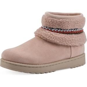 imageWHITE MOUNTAIN Womens Icons Faux Fur SlipOn BootieBlush