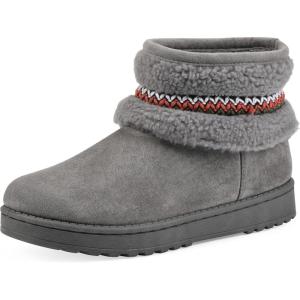 imageWHITE MOUNTAIN Womens Icons Faux Fur SlipOn BootieGrey