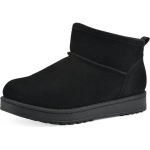imageWHITE MOUNTAIN Womens Inspo Lined Ankle BootieBlackSuede