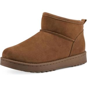 imageWHITE MOUNTAIN Womens Inspo Lined Ankle BootieWhiskeySuede