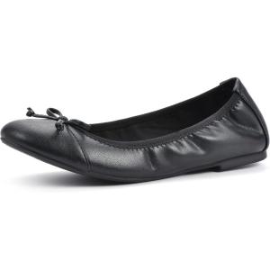 imageWHITE MOUNTAIN Womens Sunnyside II Flexible Ballet FlatBlackSmooth