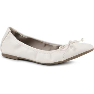 imageWHITE MOUNTAIN Womens Sunnyside II Flexible Ballet FlatButter CreamSmooth