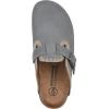 imageWHITE MOUNTAIN Womens Bendees ContrastStitched Signature ComfortMolded Footbed ClogBlue RaspberrySuede