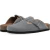 imageWHITE MOUNTAIN Womens Bendees ContrastStitched Signature ComfortMolded Footbed ClogBlue RaspberrySuede