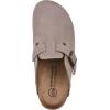 imageWHITE MOUNTAIN Womens Bendees ContrastStitched Signature ComfortMolded Footbed ClogLt LavenderSuede