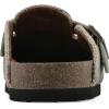 imageWHITE MOUNTAIN Womens Bendees ContrastStitched Signature ComfortMolded Footbed ClogSage GreenSuede