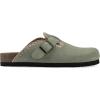 imageWHITE MOUNTAIN Womens Bendees ContrastStitched Signature ComfortMolded Footbed ClogSage GreenSuede