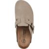 imageWHITE MOUNTAIN Womens Bendees ContrastStitched Signature ComfortMolded Footbed ClogSandal WoodSuede