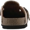 imageWHITE MOUNTAIN Womens Bendees ContrastStitched Signature ComfortMolded Footbed ClogSandal WoodSuede