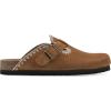 imageWHITE MOUNTAIN Womens Bendees ContrastStitched Signature ComfortMolded Footbed ClogWhiskeySuede