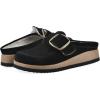 imageWHITE MOUNTAIN Womens Bueno MuleBlack Suede With Faux Fur