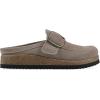 imageWHITE MOUNTAIN Womens Bueno MuleTaupe Suede With Faux Fur