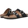 imageWHITE MOUNTAIN Womens Grays Signature ComfortMolded Footbed SandalBlackSuede