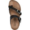 imageWHITE MOUNTAIN Womens Grays Signature ComfortMolded Footbed SandalBlackSuede