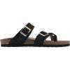 imageWHITE MOUNTAIN Womens Grays Signature ComfortMolded Footbed SandalBlackSuede