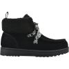 imageWHITE MOUNTAIN Womens Icebox Faux Fur Moc Toe BootieBlackSuede