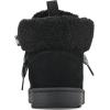 imageWHITE MOUNTAIN Womens Icebox Faux Fur Moc Toe BootieBlackSuede